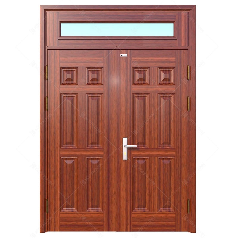 Cửa thép vân gỗ cửa đi 2 cánh